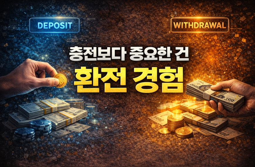 충전보다 환전 경험이 더 중요한 이유를 표현한 대표 이미지